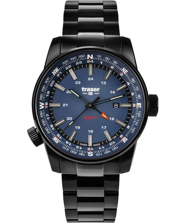 Zegarek męski Traser P68 Pathfinder GMT Blue SS