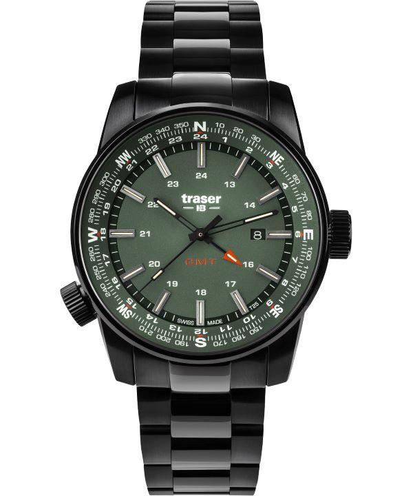 Zegarek męski Traser P68 Pathfinder GMT Green SS