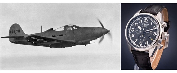 Zegarek i samolot Bell P-39 Airacobra