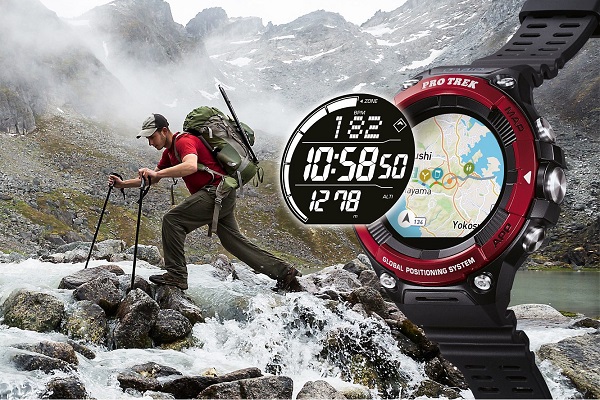 zegarek smartwatch Protrek Smart wsd-f21hr-rdbge lifestyle