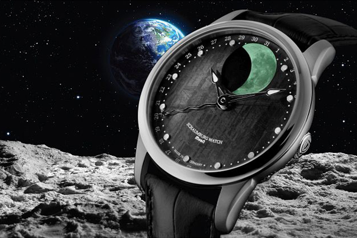 Zegarek męski Schaumburg MooN Meteorite Automatic fazy księżyca