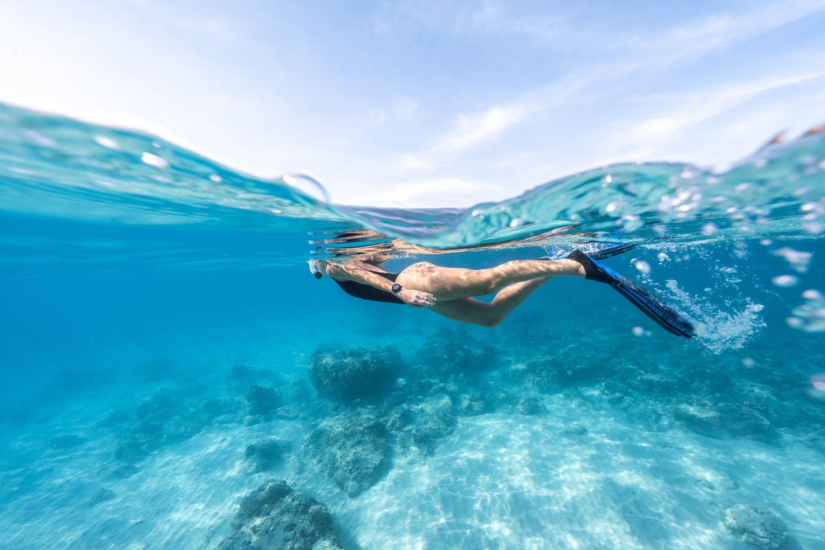 Snorkeling z zegarkiem Suunto 9 Peak Pro