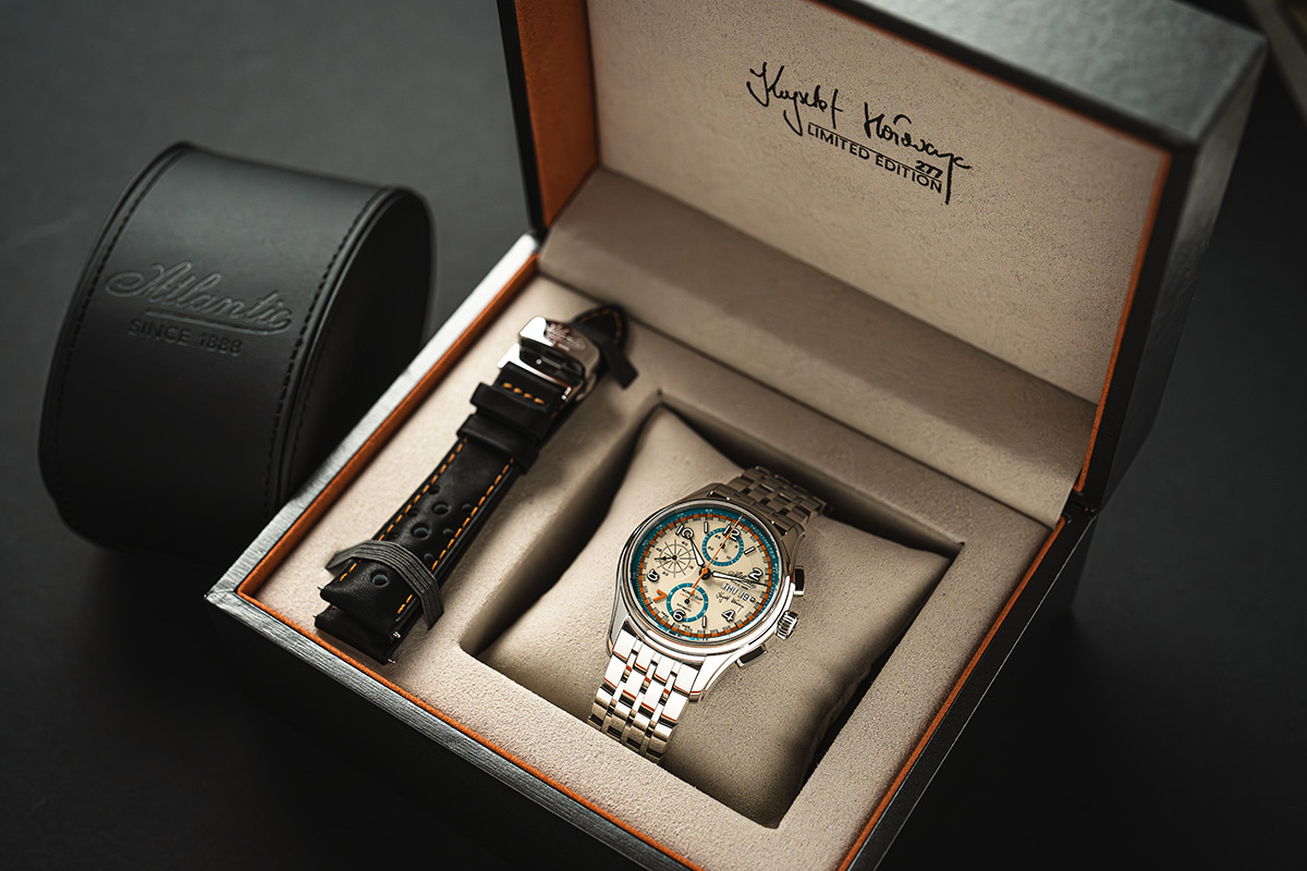 Atlantic Worldmaster Prestige Valjoux Chronograph Krzysztof Hołowczyc SET Limited Edition pudełko