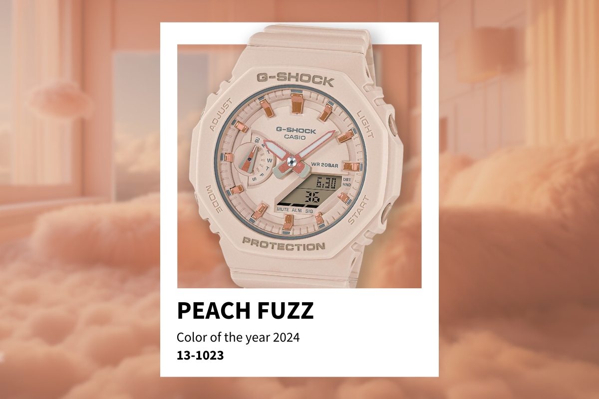 Casio G Shock Peach Fuzz