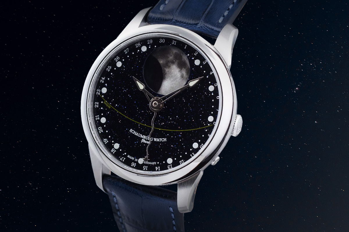 Schaumburg Moon Galaxy z pięknem nocnego nieba