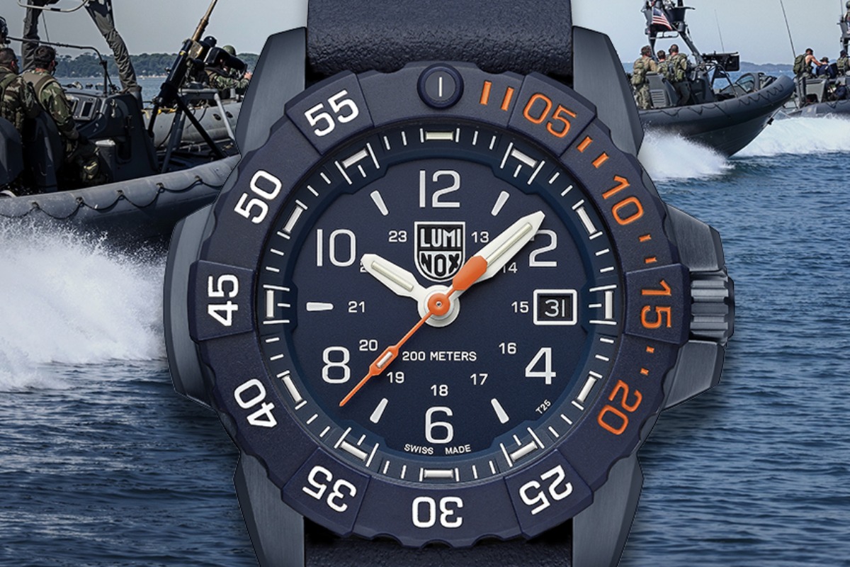 Zegarek męski Luminox Navy SEAL Foundation 3250 Back To The Blue SET
