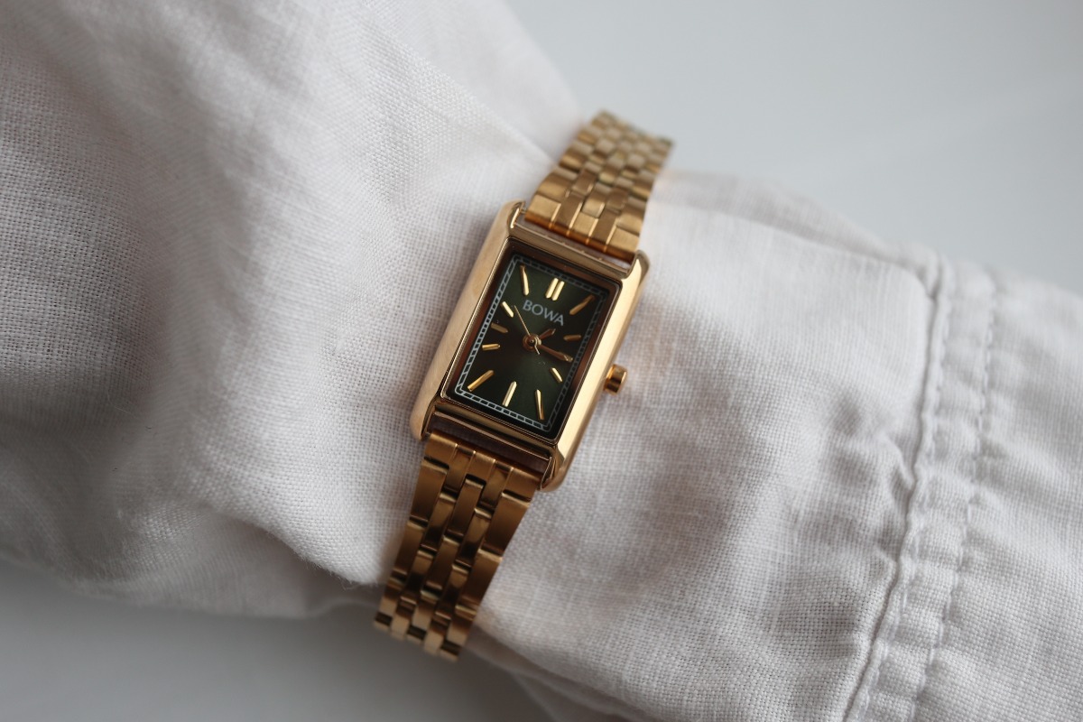 Zegarek damski Paris Green-Gold Steel 20
