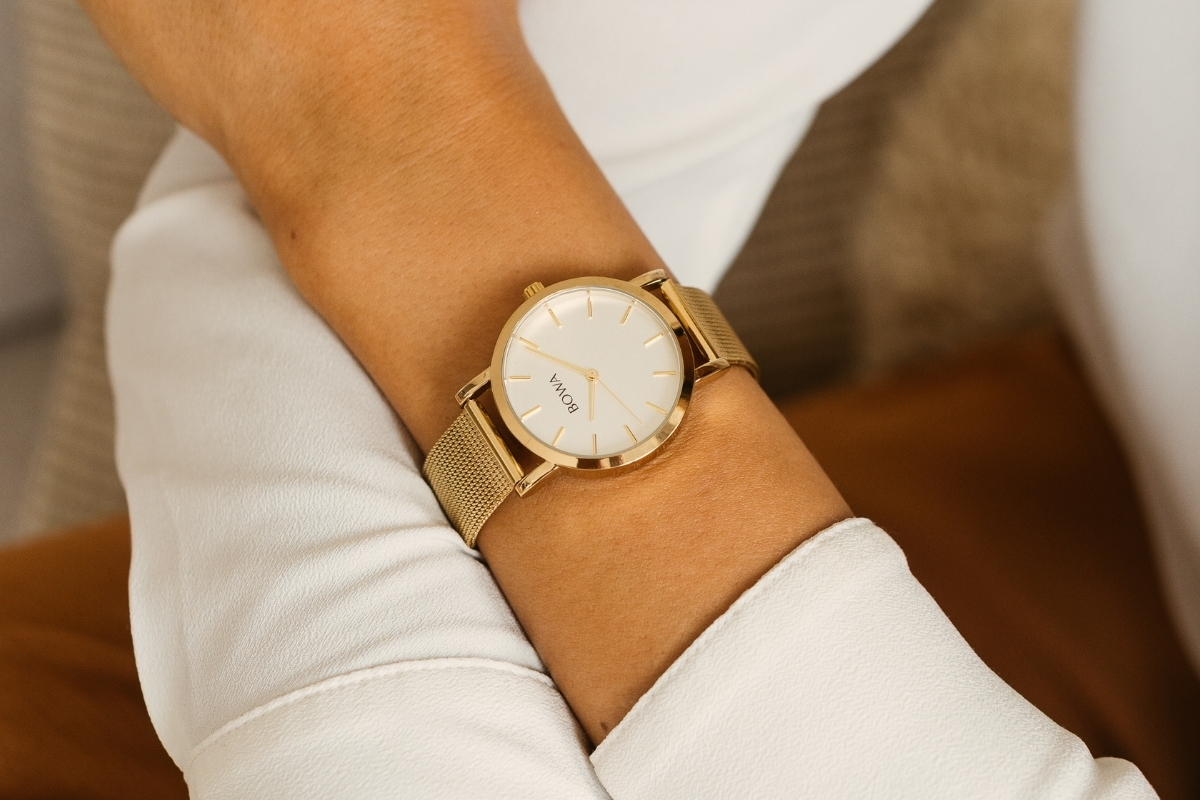 BOWA Tokyo White-Gold Mesh