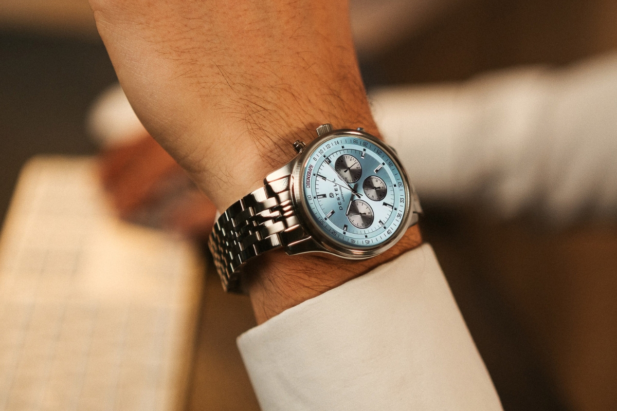 Zegarek DESTELL Circinus Chronograph Sapphire doskonałym wyborem do stylizacji na rodzinne okazje