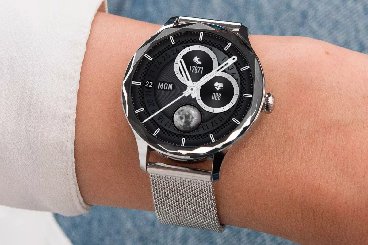 Smartwatch Garett Viva Srebrny SET