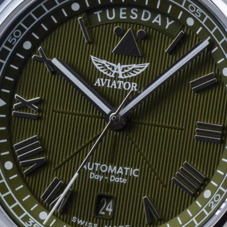Zegarek Aviator V.3.35.0.276.4 - Datownik dzienny