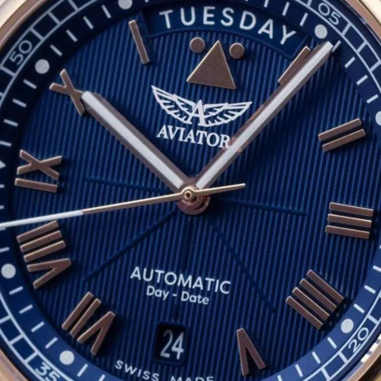 Zegarek Aviator V.3.35.2.277.4 - Datownik dzienny