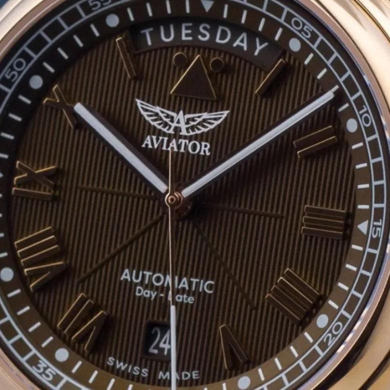 Zegarek Aviator V.3.35.0.278.4 - Datownik dzienny