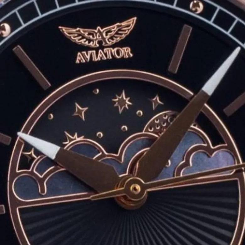 Zegarek Aviator V.1.33.2.253.4 - Wskaźnik faz księżyca
