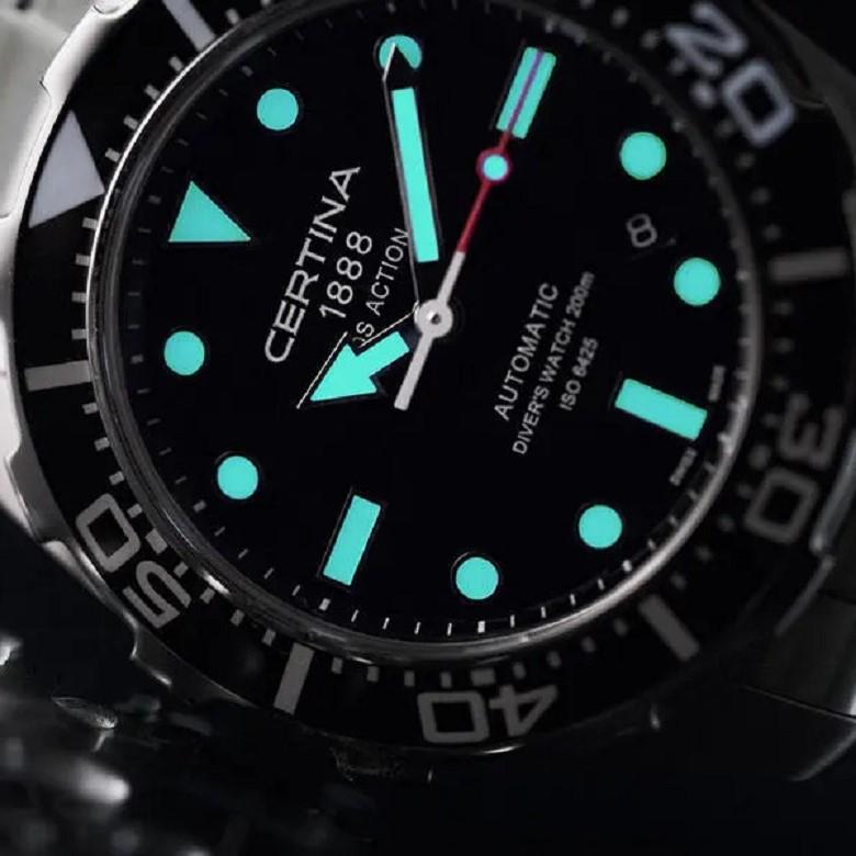 Zegarek Certina C032.807.11.091.00 - Super-LumiNova® - Super-LumiNova