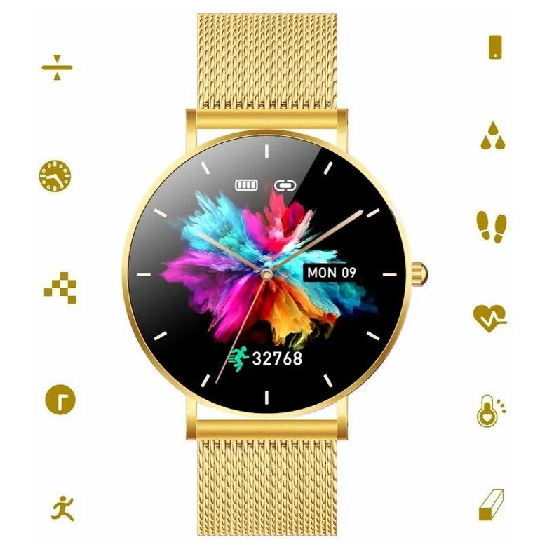 Smartwatch damski Manta Alexa Lux Gold SET SWU501LGD