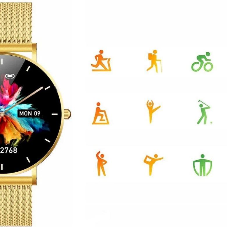 Smartwatch damski Manta Alexa Lux Gold SET SWU501LGD