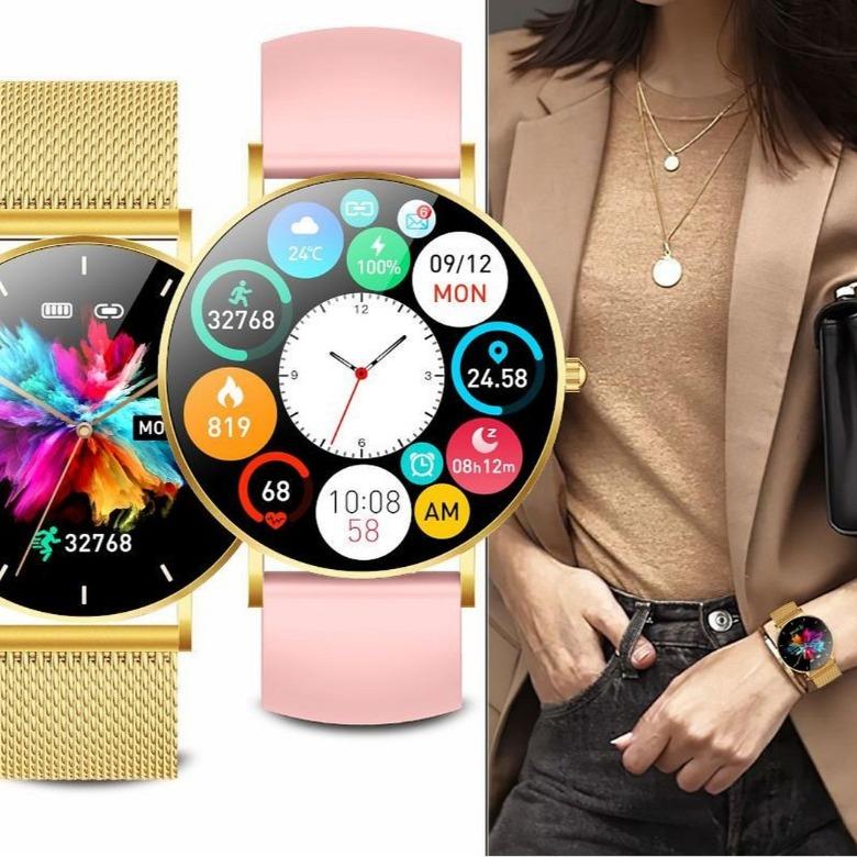 Smartwatch damski Manta Alexa Lux Gold SET SWU501LGD