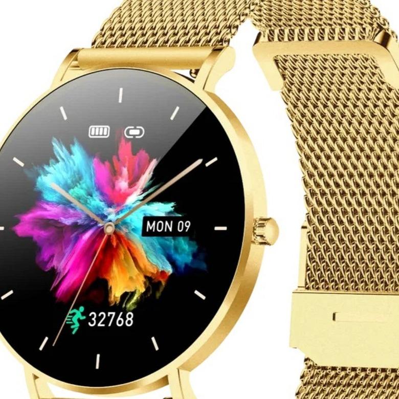 Smartwatch damski Manta Alexa Lux Gold SET SWU501LGD