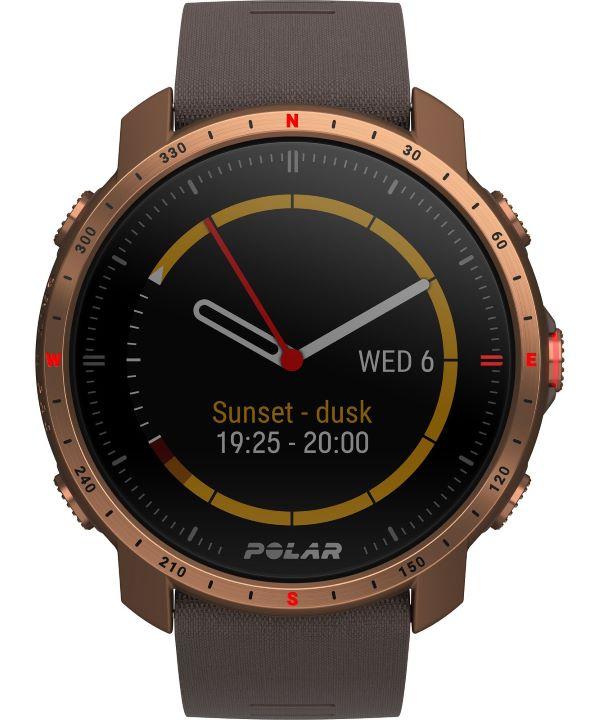 Smartwatch Polar Grit X Pro Brązowo-Miedziany M/L