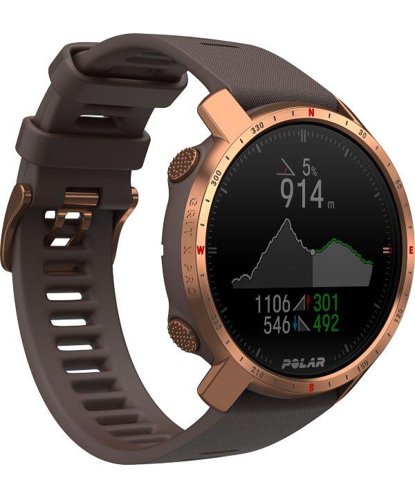 Smartwatch Polar Grit X Pro Brązowo-Miedziany M/L 725882058702