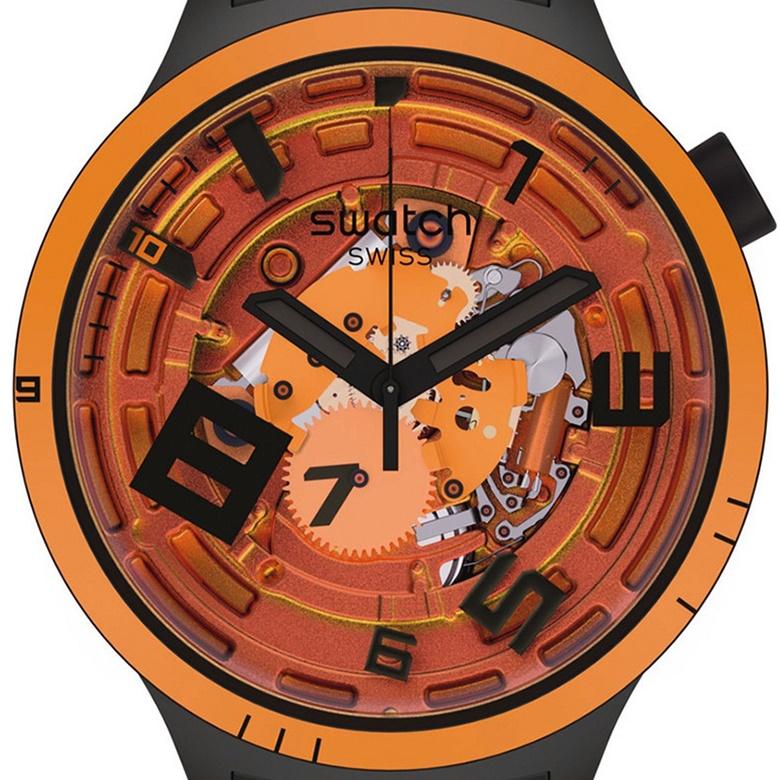 Zegarek Swatch SB01B127 - Tarcza Skeleton