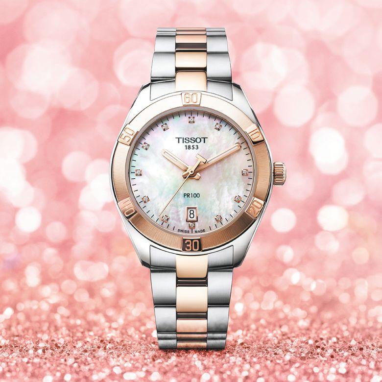 Zegarek Tissot T101.910.22.116.00 - masa perłowa