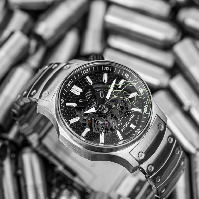 Vostok Europe Iron Wolf Automatic Limited Edition dial