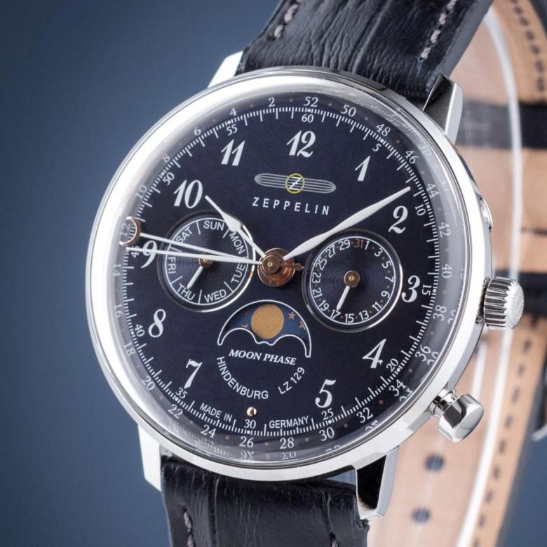 Zegarek Zeppelin 7037-3 - Tarcza