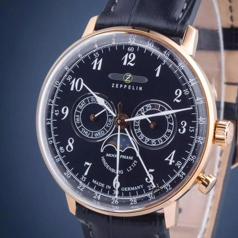 Zegarek Zeppelin 7038-3 - Tarcza