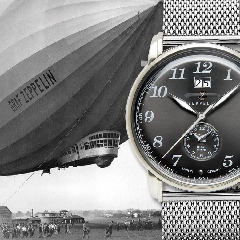 Zegarek Zeppelin 7642-1 - podwójny czas