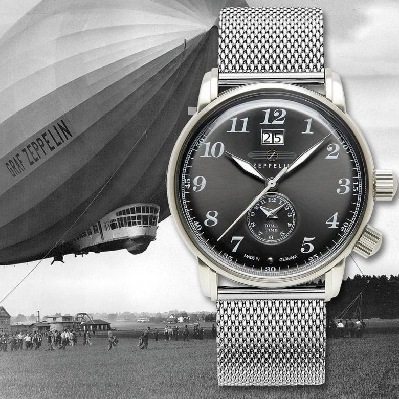 Zegarek Zeppelin 7666-4 - Kolekcja LZ127 Graf