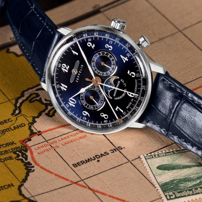 Zegarek Zeppelin 7038-3 - LZ129 Hindenburg Collection 