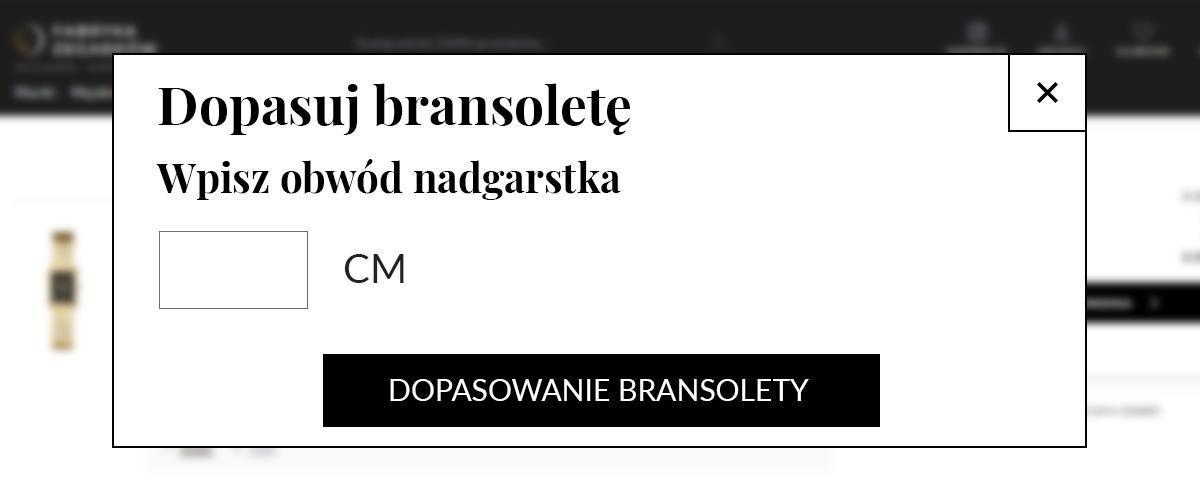 jak mierzyć bransoletę